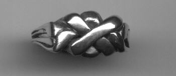 Picture of a four-part puzzle ring