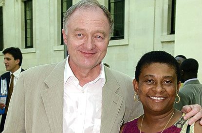 Ken Livingstone and Doreen Lawrence