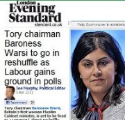 Warsi absurd Pakistani 'Baroness'