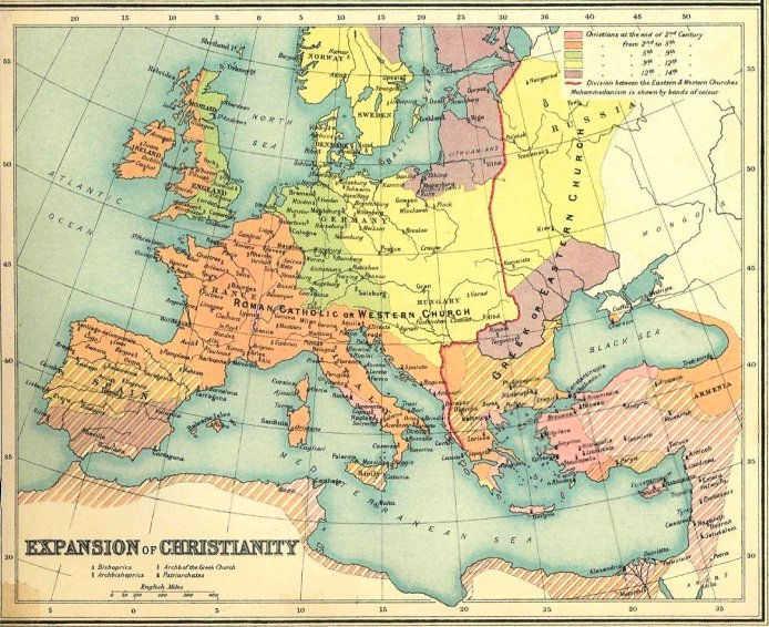 Christianity's slow spread in Europe