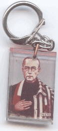 Auschwitz souvenir key fob of Niemöller