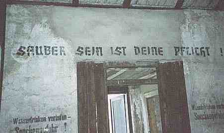 Auschwitz hygiene message