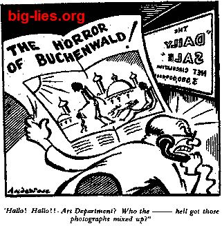 Bengal famine; Buchenwald. ILP cartoon c 1945. Thanks to R Challinor