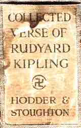 Kipling’s Collected Verse; Swastika Motif on Book Spine. Kipling received the first Nobel Prize for literature