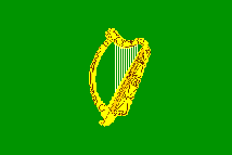 Irish harp flag