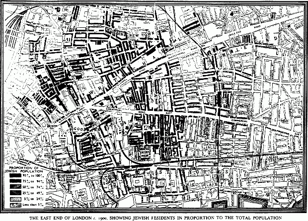 London's East End (near the docks) about 1900